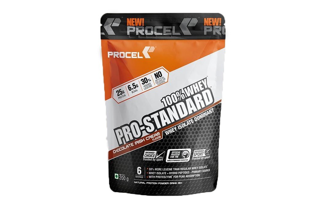 Procel 100% Whey Pro-Standard Chocolate Irish Cream Flavor   Pack  200 grams
